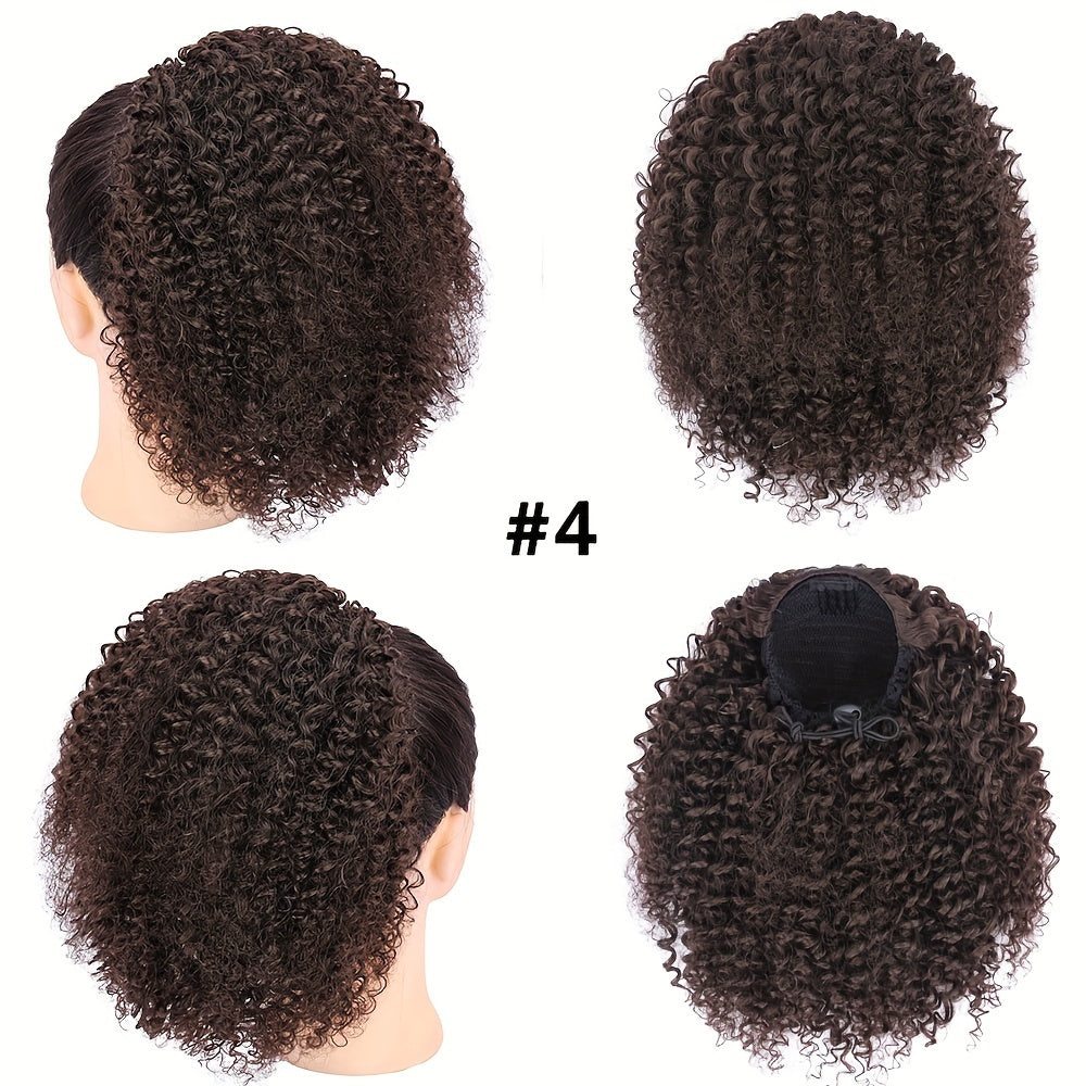 BELLQUEEN Elegant Afro Kinky Curly Ponytail Extension for Women - Drawstring, Natural Look for Daily Wear & Parties