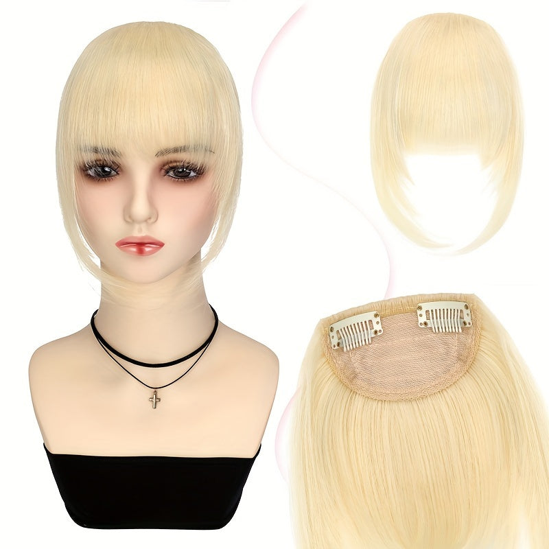 Synthetic Wig With 12-inch Bangs On Both Sides Suitable For Daily Wear By Ladies.
