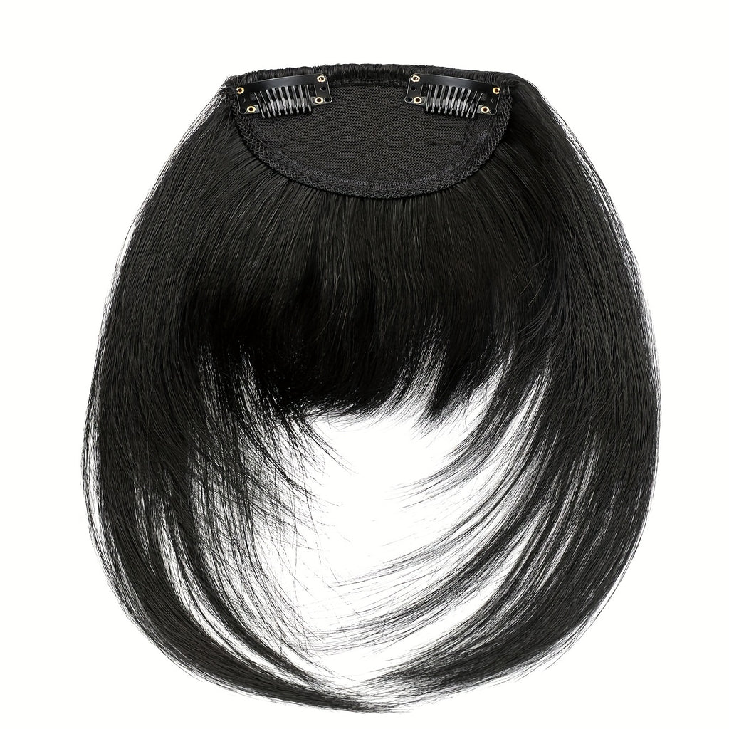 Synthetic Wig With 12-inch Bangs On Both Sides Suitable For Daily Wear By Ladies.