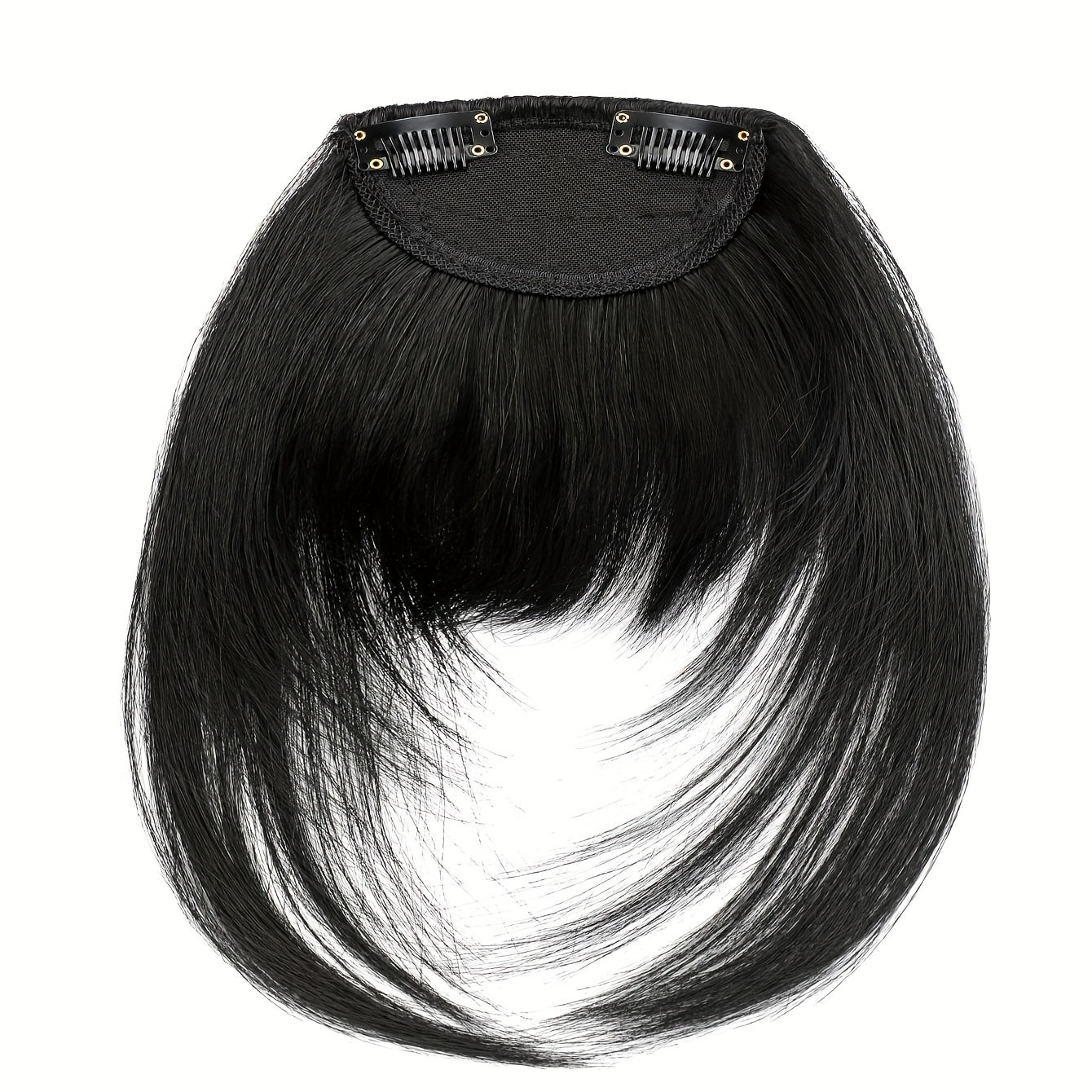 Synthetic Wig With 12-inch Bangs On Both Sides Suitable For Daily Wear By Ladies.