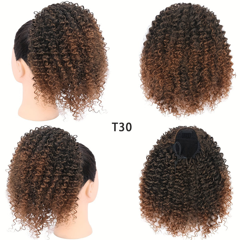 BELLQUEEN Elegant Afro Kinky Curly Ponytail Extension for Women - Drawstring, Natural Look for Daily Wear & Parties
