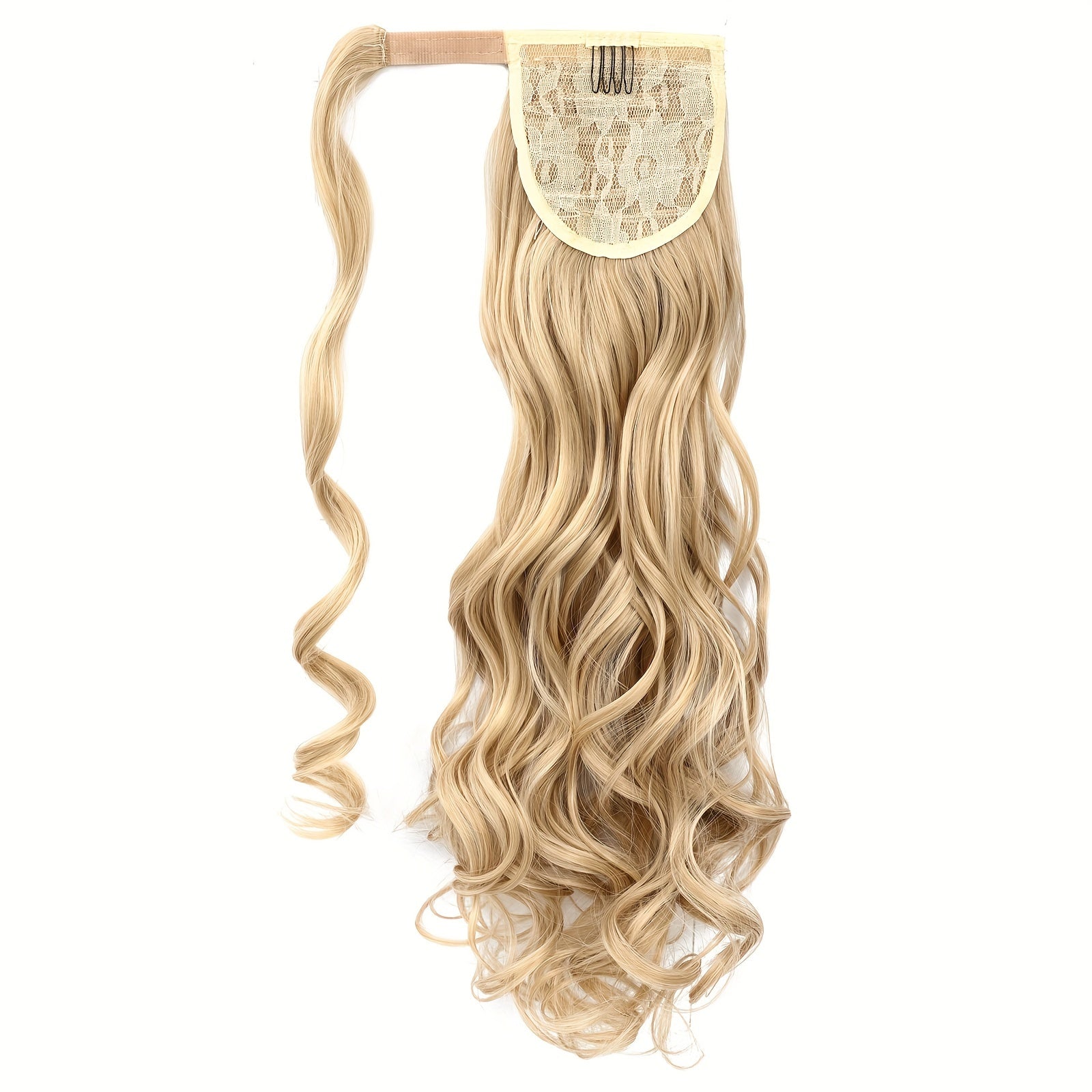 Long Wavy Ponytail Extensions - Synthetic Clip In Hair with Wrapped Hair Design for Elegant Natural Look - Perfect for Daily Use Hair Accessories
