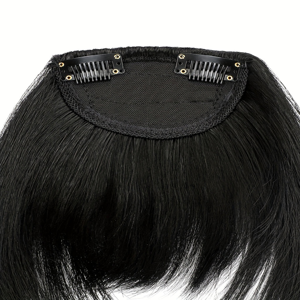 Synthetic Wig With 12-inch Bangs On Both Sides Suitable For Daily Wear By Ladies.