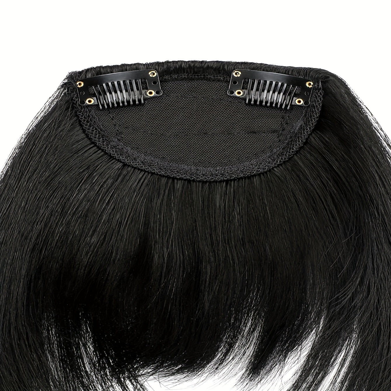 Synthetic Wig With 12-inch Bangs On Both Sides Suitable For Daily Wear By Ladies.