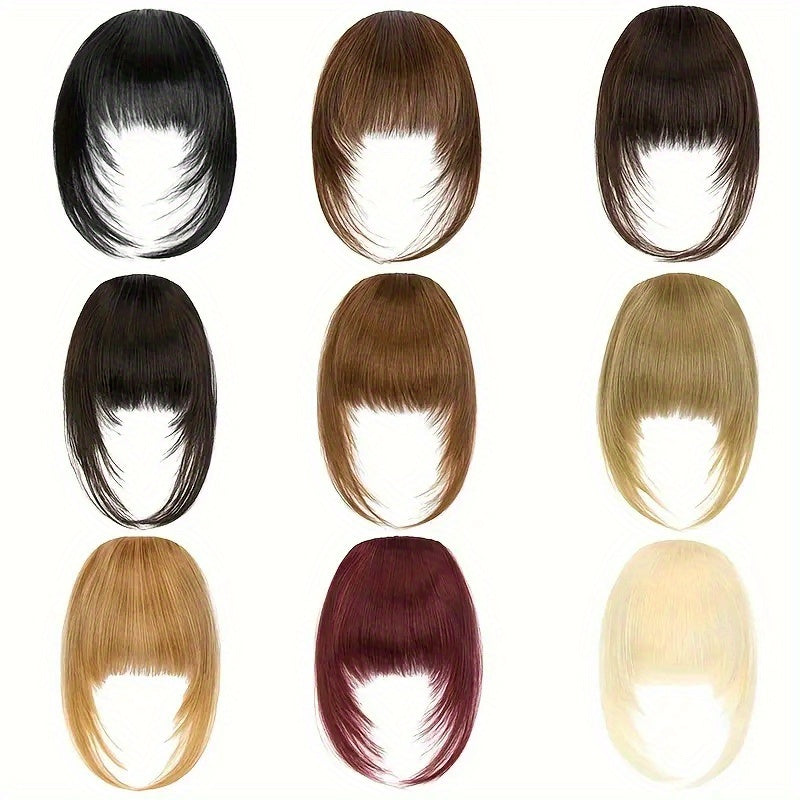 Women's Layered Manga-Inspired Straight Hair Wig with Bangs - Sleek Black Synthetic Hair for Versatile Styling, Natural Look & Easy Maintenance, Fit All Ethnicities, Everyday Hairpiece, Mangainspired Bangs, Easy Maintenance Hair