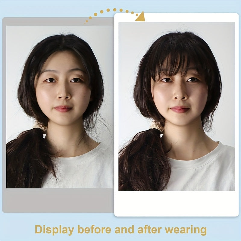 Women's Layered Manga-Inspired Straight Hair Wig with Bangs - Sleek Black Synthetic Hair for Versatile Styling, Natural Look & Easy Maintenance, Fit All Ethnicities, Everyday Hairpiece, Mangainspired Bangs, Easy Maintenance Hair
