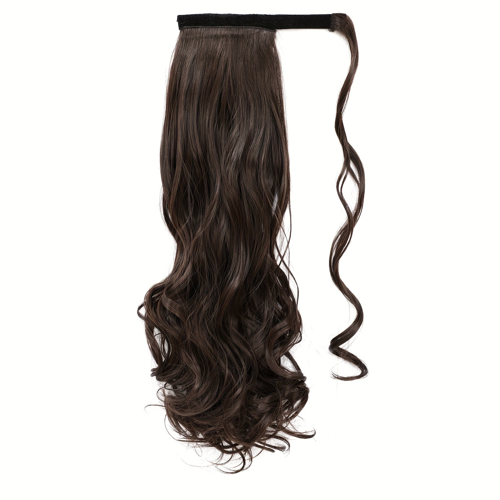 Long Wavy Ponytail Extensions - Synthetic Clip In Hair with Wrapped Hair Design for Elegant Natural Look - Perfect for Daily Use Hair Accessories