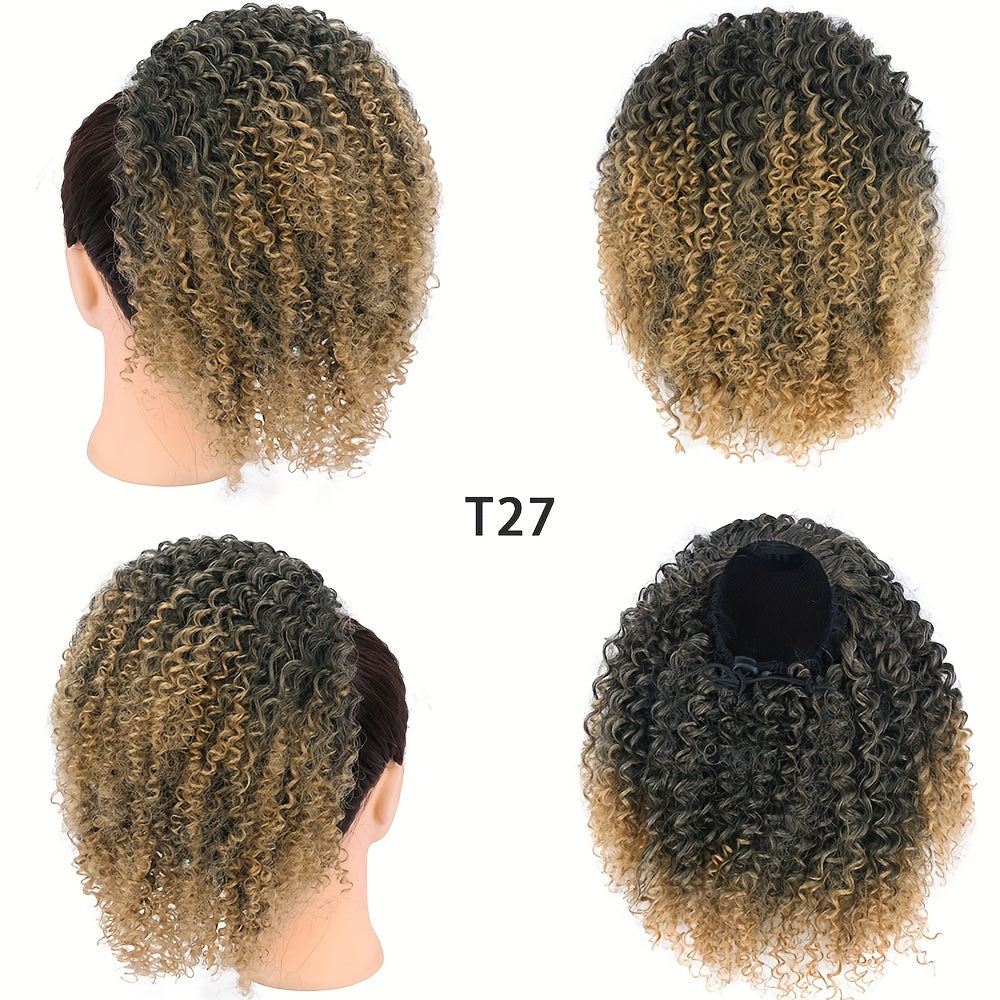 BELLQUEEN Elegant Afro Kinky Curly Ponytail Extension for Women - Drawstring, Natural Look for Daily Wear & Parties